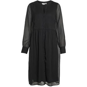 VIFALIA V-hals L/S Dress - NOOS, zwart, 42