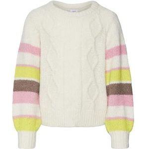 VMVINO LS trui met ronde hals GA Boo Girl, Berk/Detail:w. Sachet Pink/Sulphur/Brown Lentil