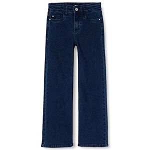 LMTD NLFNAILE DNM HW Wide Pant Jeans, Dark Blue Denim, 164
