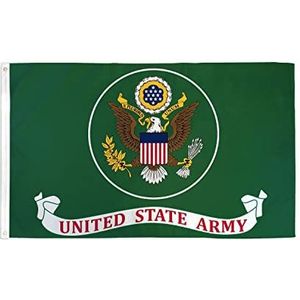 Verenigde Staten Leger Vlag groen 150x90cm - Verenigde Staten Leger Vlag 90 x 150 cm - Vlaggen - AZ VLAG
