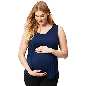 Cake Maternity Swing Nursing Tank Top, Navy, Small T-shirt, Armada, dames