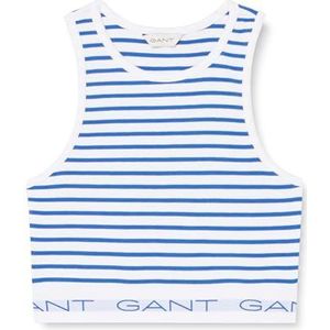 Striped Ribbed Tank TOP, blauw, 158/164 cm