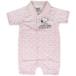 Artesania Cerda Pelele Single Jersey Snoopy romper voor baby's en meisjes, Roze (Roze C07), Eén maat (Fabrikant maat: 1M)