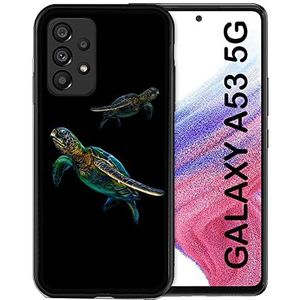 Beschermhoesje voor Samsung Galaxy A53 5G, diermotief, schildpad, meerkleurig