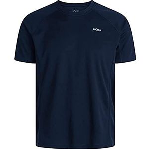 ZEBDIA Heren Sport T-Shirt/Borst Print Navy