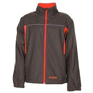 Planam Maat S Unisex Basalt Neon Softshell Jacket olijf oranje model 6292