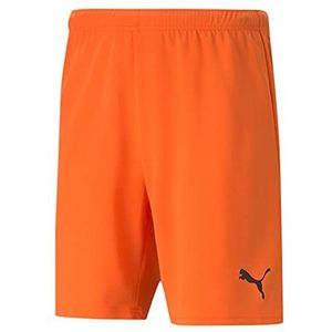 PUMA Voetbal TeamRISE Shorts Heren Oranje Zwart Maat XXL