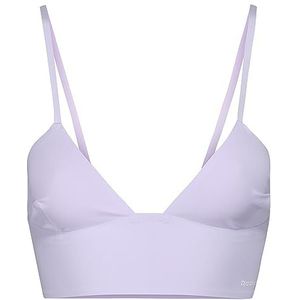 Reebok Dames Bralette Bonded in Lila | Super Weicher Und Bequemer Bh Aus Dehnbarem Stoff Training BH, Paarse Oase, M