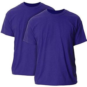 GILDAN Heren Shirt (Pack van 2), Paars, 3XL