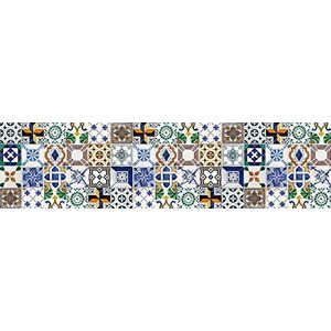 Laroom Tapijt Bollato tapijtloper, vinyl antiliscante, meerkleurig, 65 x 250 x 0,3 cm