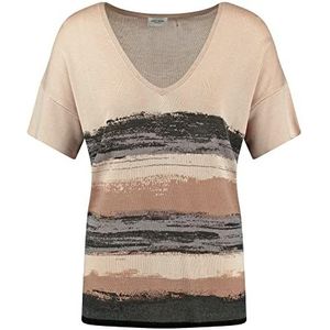 Gerry Weber Dames 171020-35715 Trui, ecru/wit/zwart strepen, 38, Ecru/wit/zwart strepen, 38