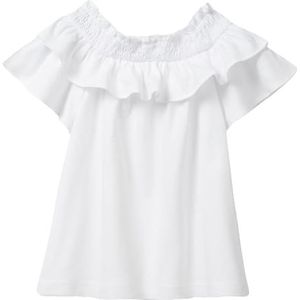United Colors of Benetton T-shirt voor meisjes en meisjes, optisch wit 101, 150