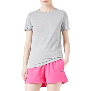 Champion Legacy American Classics Taped Logo Sleeve S/S T-shirt, grijs melange, L voor dames