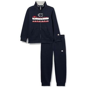 Champion Legacy Sweatsuits B-Graphic Shop Powerblend Fleece Full Zip Sportpak Kinderen en Jongens, Blu/Blu Marino, 5-6 Jaar