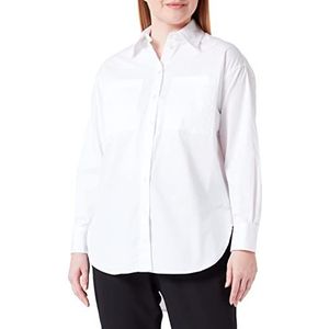 Seidensticker Dames regular fit lange mouwen blouse, wit, 46, wit, 46