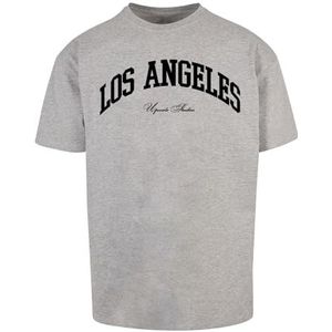 Mister Tee Unisex L.A. College Oversize T-shirt, grijs, S