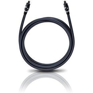 Oehlbach Easy Connect Opto 150 Optische digitale kabel met Toslink-stekker, geschikt voor Soundbar, Blu-Ray-speler en PS4-1,5 m, zwart/grijs