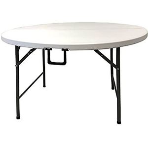 Homelux 710091 klaptafel van kunsthars, rond, 120 cm hoogte 74 cm