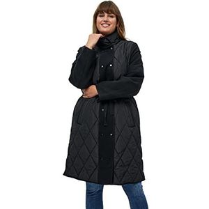 Peppercorn - Glorianna - Gewatteerde Damesmantel - Zwart