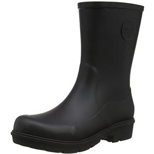 Fitflop Wonderwelly korte regenlaars voor dames, Zwart, 40 EU