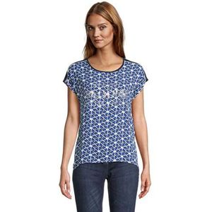 Betty Barclay T-shirt voor dames, blauw/wit, 38 NL