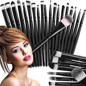 PARENCE.- Set van 20 multifunctionele make-upborstels - ideaal voor al uw schoonheidsbehoeften - 20 stuks, 12 cm