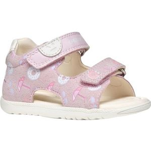 Geox Meisjes B Macchia Gir sandaal, Roze Ivoor, 25 EU