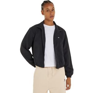 Tommy Jeans Windjack voor dames voor overgangsweer, Zwart, M