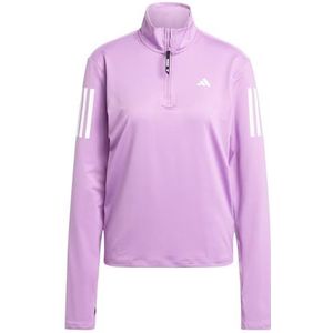 adidas Dames Own the Run Half-Zip Jacket, preloved purple, XXS