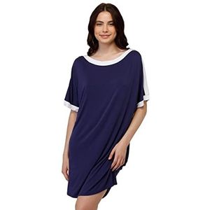 LOVABLE Maxi T-Shirt Beachwear Dames, Navy Blauw, M