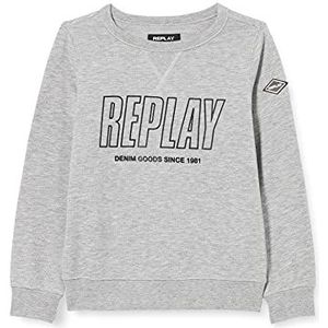 Replay Sweatshirt voor jongens, M02 grijs melange., 6 Jaar