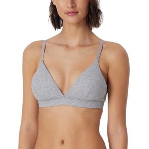 SCHIESSER - Pure Rib - BH - Grijs gemêleerd - Soft cup