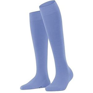 FALKE Dames Kniekousen Softmerino W KH Wol Katoen Lang Eenkleurig 1 Paar, Blauw (Arcticblue 6367), 35-36