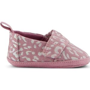 TOMS Crib Alpargata instapper espadrille, kosmisch roze iriserende luipaard, 0,5 UK Kind, Kosmisch Roze Iriserende Luipaard, 0.5 UK Child