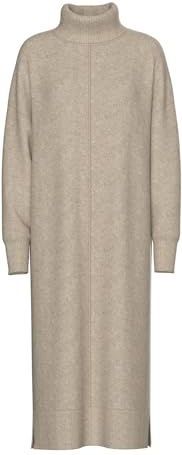 Pieces - Malou - Lange Jurk - Met Lange Mouwen