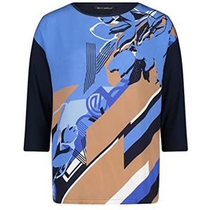 Betty Barclay T-shirt voor dames, donkerblauw/camel, 36
