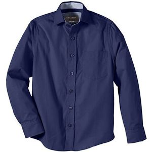 G.O.L. jongensshirt met haaienkraag, slimfit, effen, blauw (midnight-blue 12), 152 cm