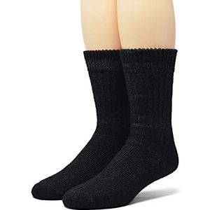 Warrior Alpaca Socks - Toasty Toes Ultimate Alpaca sokken voor dames, Zwarte Heather, Medium