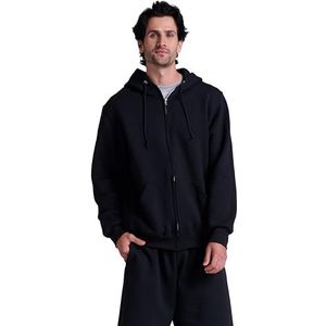 Russell Athletic Men's Dri Power Full Zip Fleece Hoodie, Black, X-Large