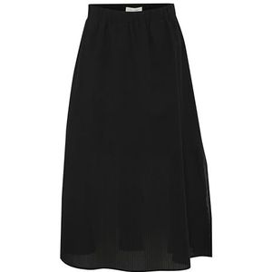 Part Two Germila Damesrok, regular fit, Above enkellengte, rok, Zwart, 38