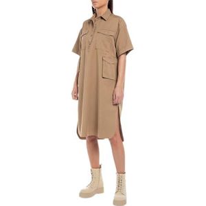 Replay Dames W9001 jurk, 616 Light Brown, XS, 616 lichtbruin, XS