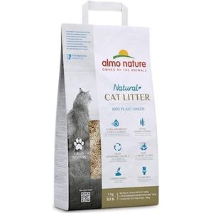 Almo Nature Natuurlijke kattenbakvulling - graantextuur (zak van 4 kg)