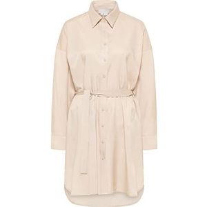 VIRITA Jurk met lange mouwen voor dames, lichtbeige, XL