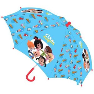 Safta Cleo & Cuquin Good Night Handmatige paraplu, 480 mm, Blauw, único