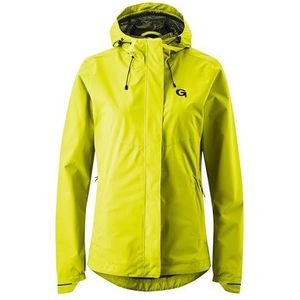 Dames - Regenjack - Neongeel - 100% Polyester - Wind- en Waterdicht