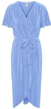 YAS - YASOLINDA - Jurk - Royal Blue - Asymmetrische Zoom - V-hals