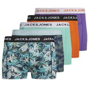 JACK & JONES Heren Jactasmania Trunks 5 Pack Pls (5 stuks), blauw (sea spray), XXL