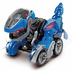 VTech Switch and Go Dinos RC T-Rex, Dino autotransformator met afstandsbediening, 2-in-1 speelgoed met Dino-stem, geluids- en lichteffecten, voor kinderen van 3 tot 8 jaar