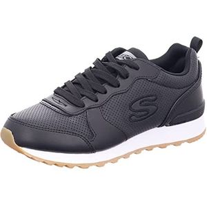 Skechers Og 85 Porthole Sneaker voor dames, Zwart lederen Duraleather Trim, 37 EU