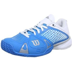 Wilson Dames Rush Pro CC tennisschoenen, blauw cyaan